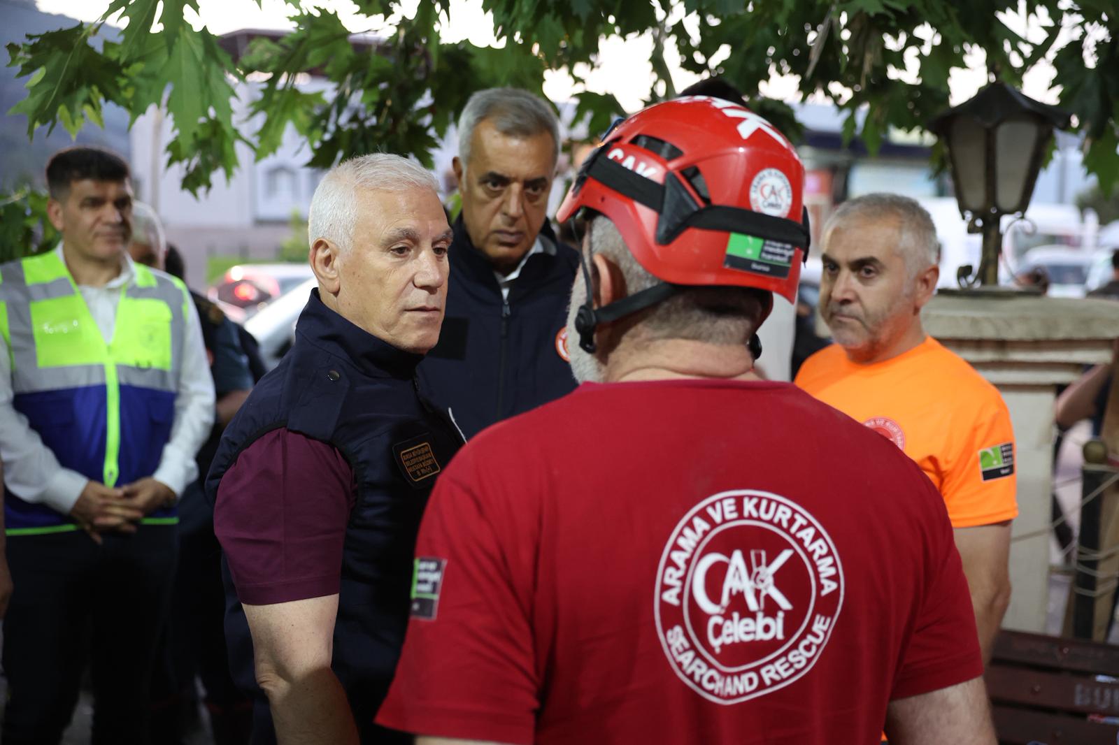 Bursa Büyükşehir Belediyesi Yangın Söndürme Çalışmaları