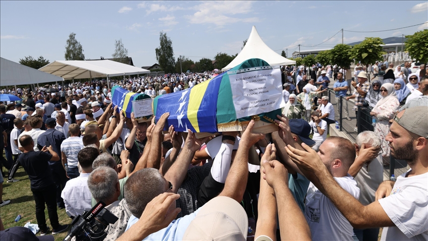 Prijedor’da düzenlenen cenaze töreni