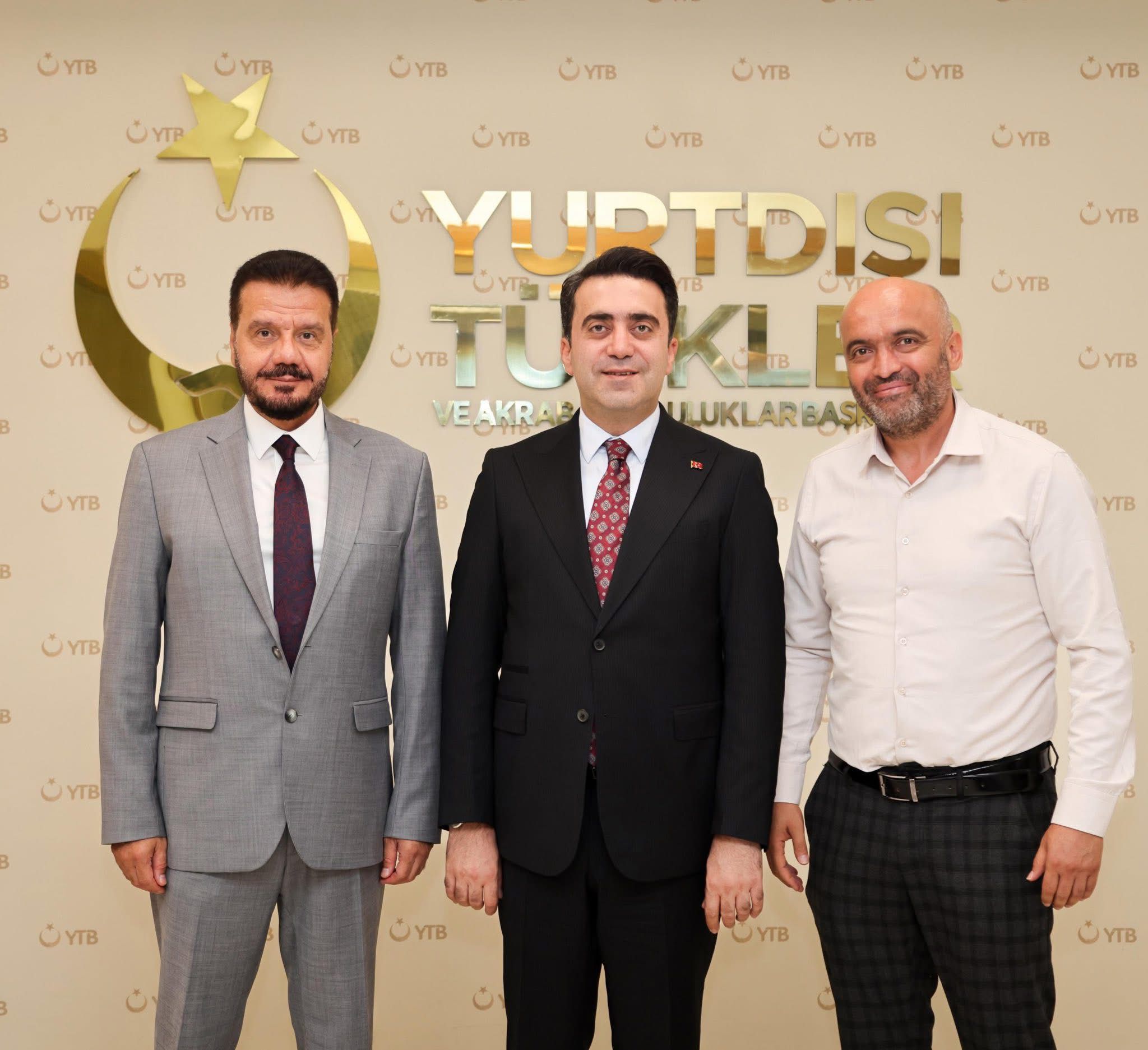 WEFA Genel Başkanı Hakan Musab Aydın ve YTB Başkanı Abdülhadi Turus