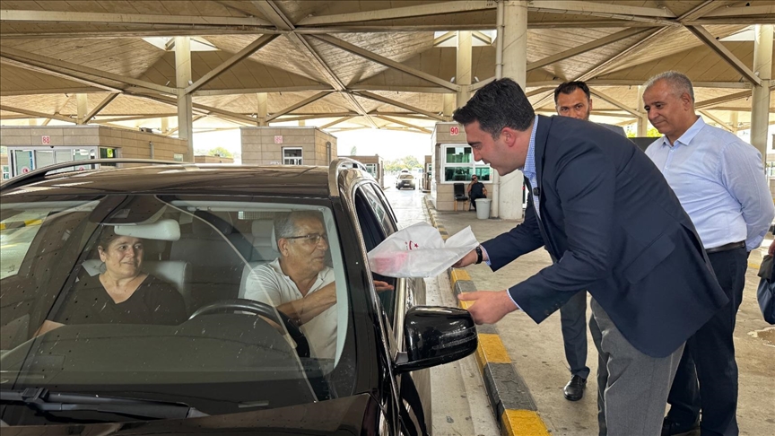 Hızlı geçiş yapan gurbetçiler sınır kapısında