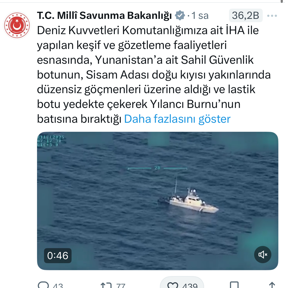 Yunan sahil güvenlik botu