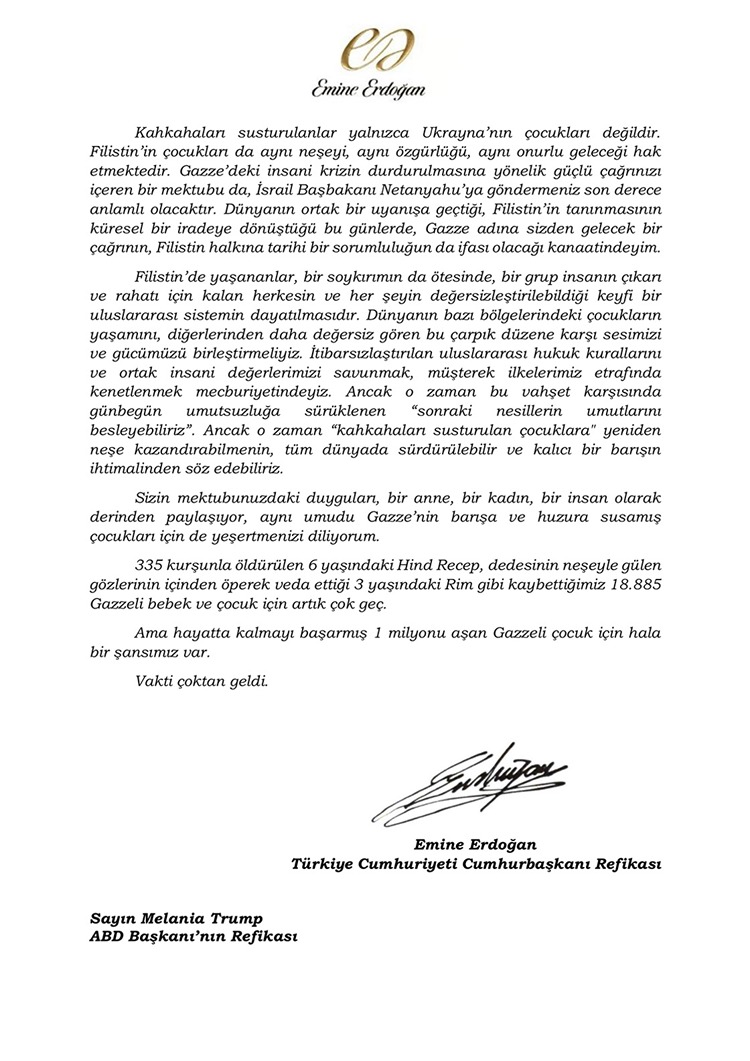 Gazze'deki çocukların durumu hakkında bilgi veriliyor