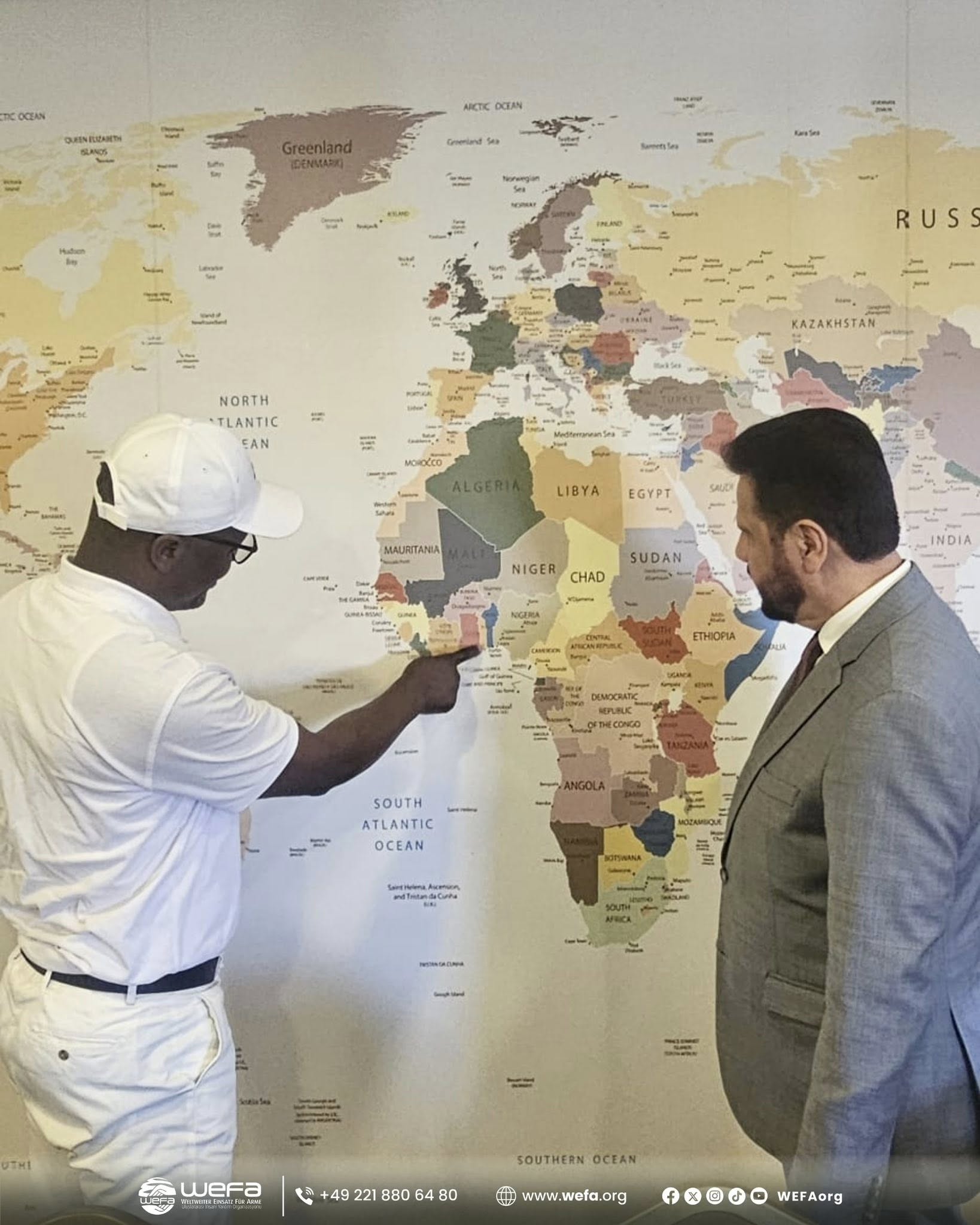 WEFA Genel Başkanı Hakan Musab Aydın ve Kofi Adams