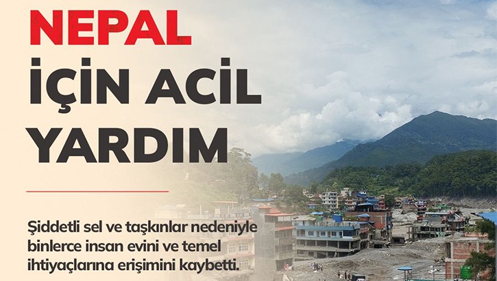 Nepal'deki sel felaketinde binlerce aile yardım bekliyor: WEFA acil destek çağrısı yaptı